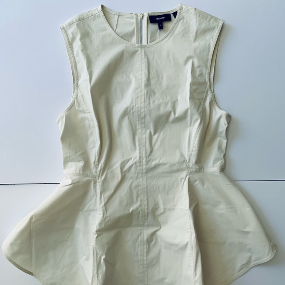 Theory Structured Peplum Top - Picture 2 of 5